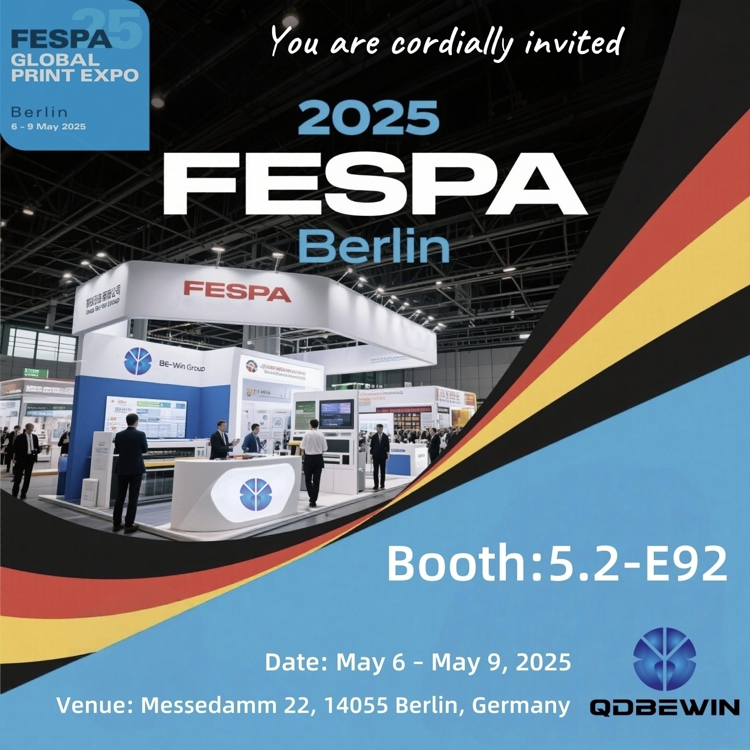 Qingdao Be-Win för att visa upp på FESPA 2025 Berlin-Booth 5.2-E92